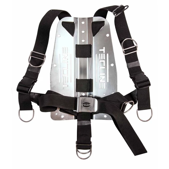 Harness QR standard webbing + 3 mm aluminum backplate