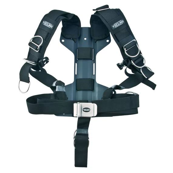 Harness Comfort standard webbing + 3 mm aluminum backplate H (1,54 kg)