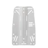 Standard backplate alu 3mm MIDI (0,6 kg)