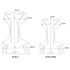 H-shape MINI backplate SS 3mm (0,92 kg)