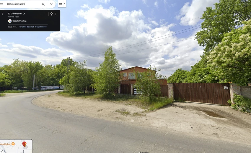 Térkép, amely az fizikai üzletet és környékét mutatja.